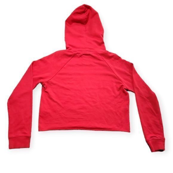 NBA UNK Retro Chicago Bulls Cropped Hoodie Red M - Picture 4 of 6